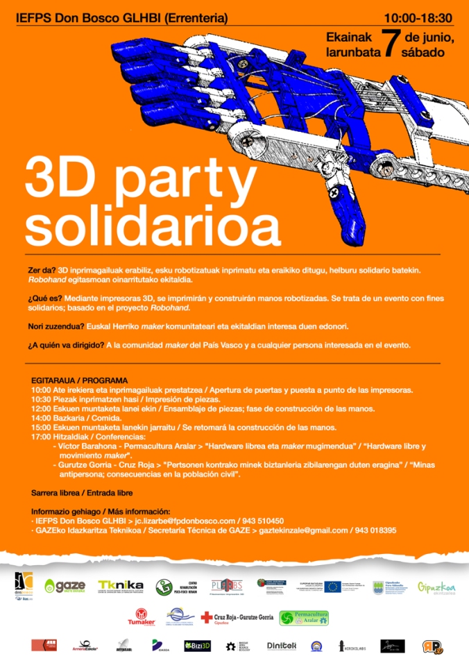 CARTEL (imagen web) 3D party solidarioa